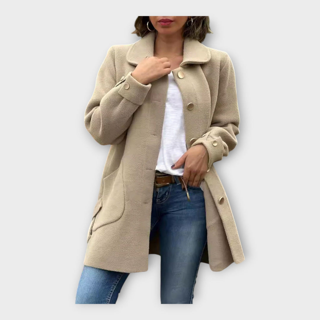 Emily & Isabella Brooks | Long Coat, Classic Line, Buttons