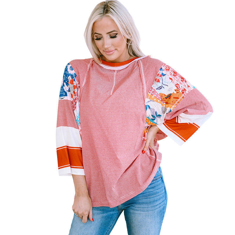Emily & Isabella Brooks | Lightweight Patchwork Batwing Top