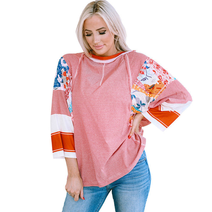 Emily & Isabella Brooks | Lightweight Patchwork Batwing Top