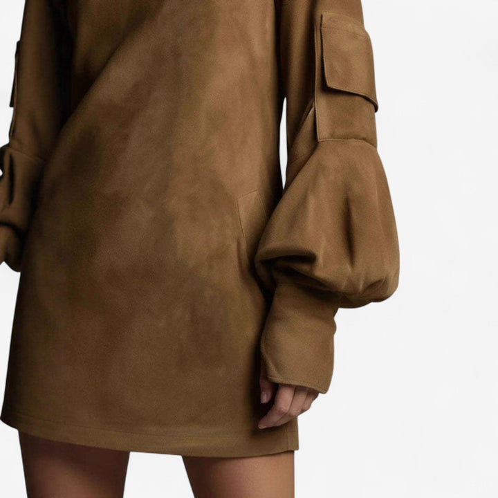 Emily & Isabella Brooks | Mini dress with high neck