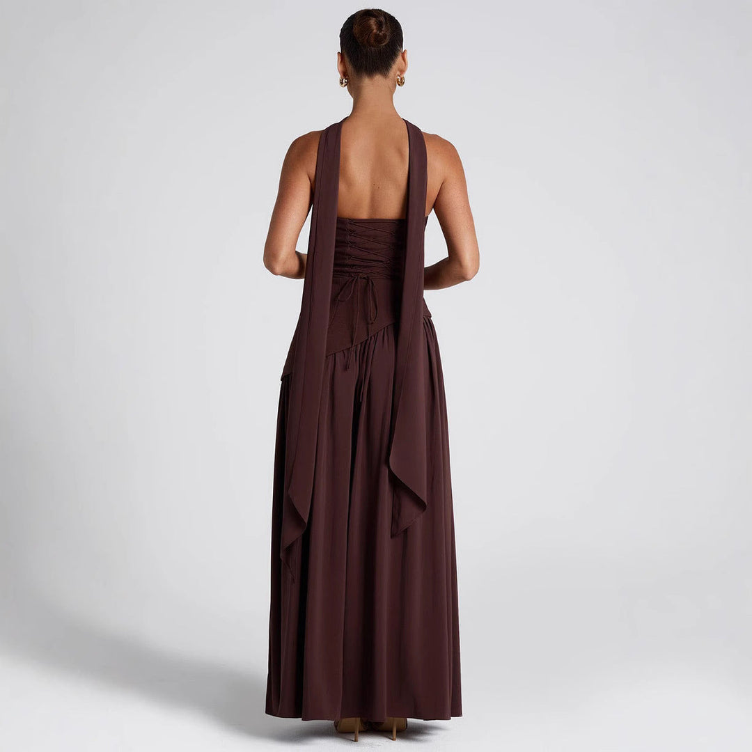 Emily & Isabella Brooks | Strapless Cocktail Dress, Asymmetrical Skirt