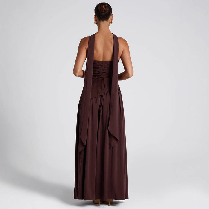 Emily & Isabella Brooks | Strapless Cocktail Dress, Asymmetrical Skirt