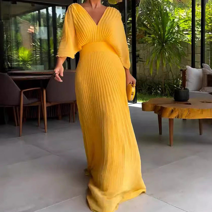 Emily & Isabella Brooks | Floating Ribbed Maxi Dress