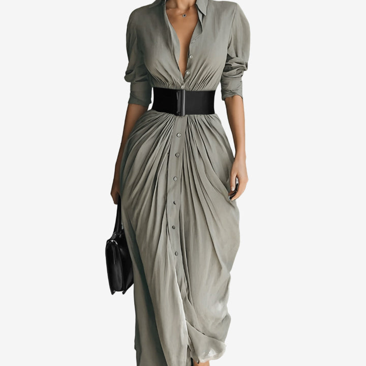 Emily & Isabella Brooks | Long Sleeve Maxi Dress