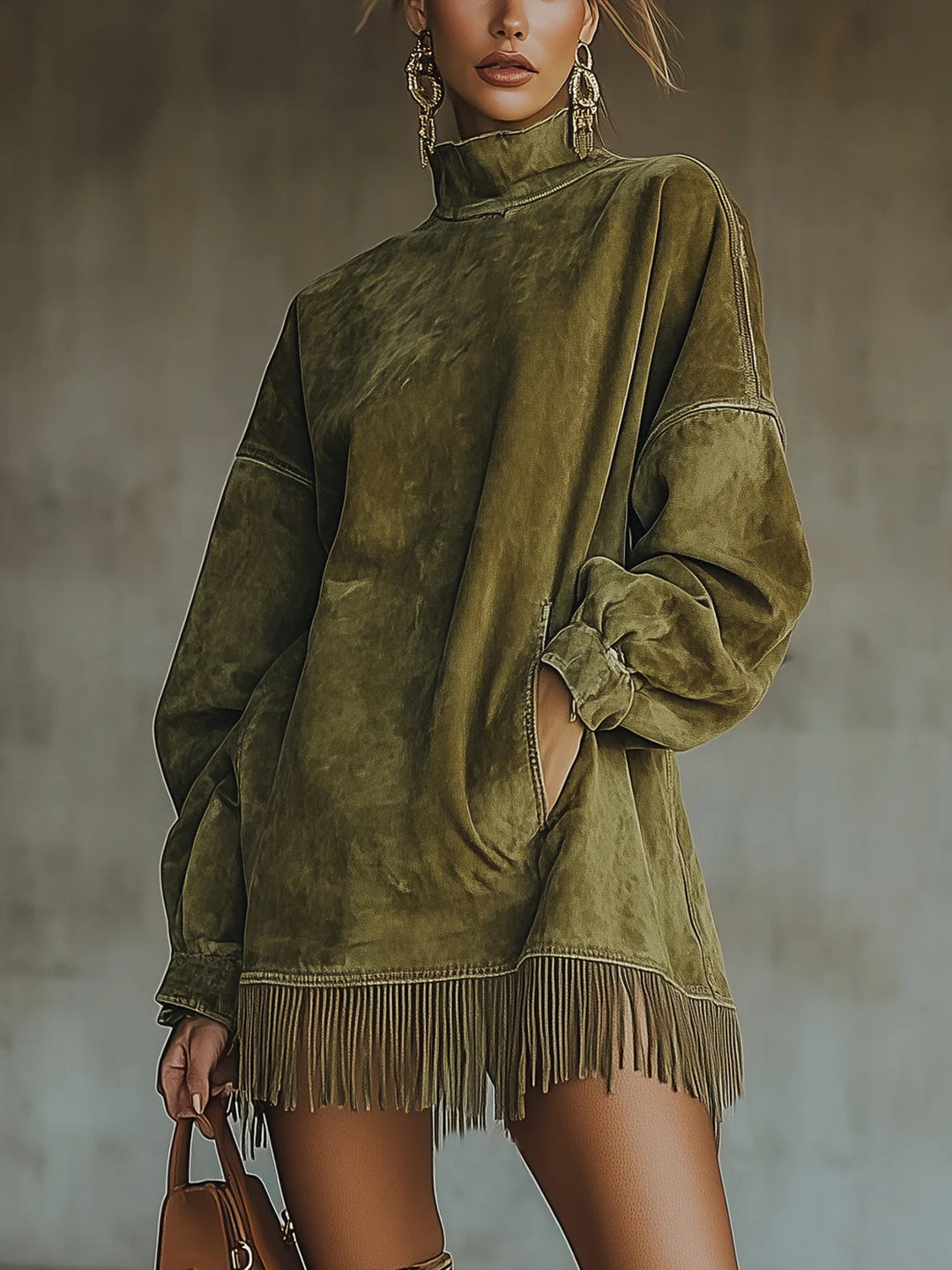 Emily & Isabella Brooks | Cozy Fringe Dress