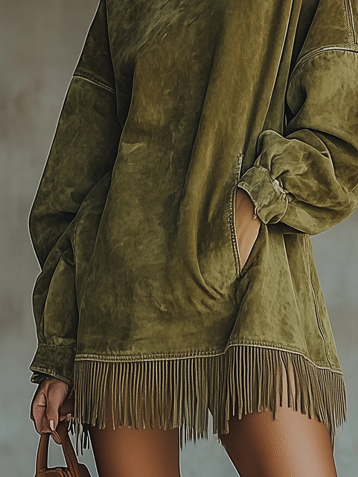 Emily & Isabella Brooks | Cozy Fringe Dress
