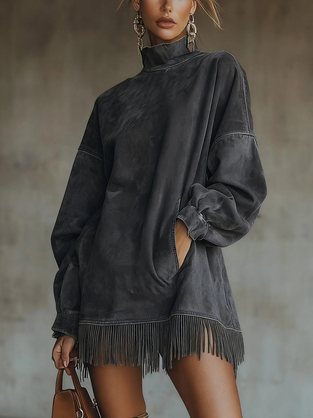 Emily & Isabella Brooks | Cozy Fringe Dress