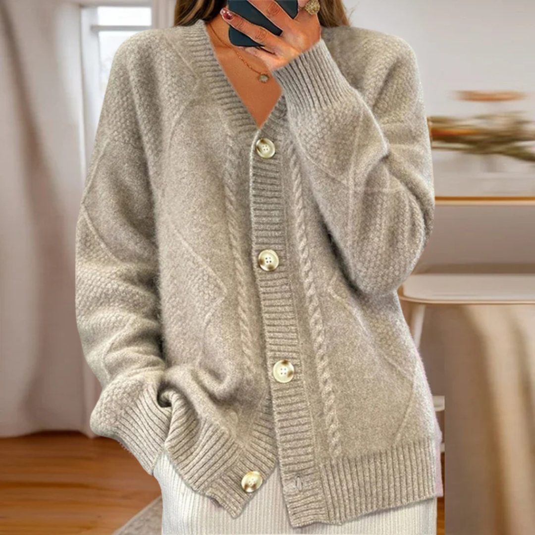 Emily & Isabella Brooks | Cable-Knit Cardigan