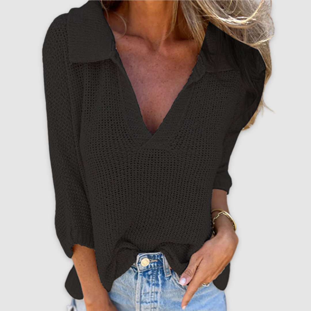 Emily & Isabella Brooks | Elegant V-neck top