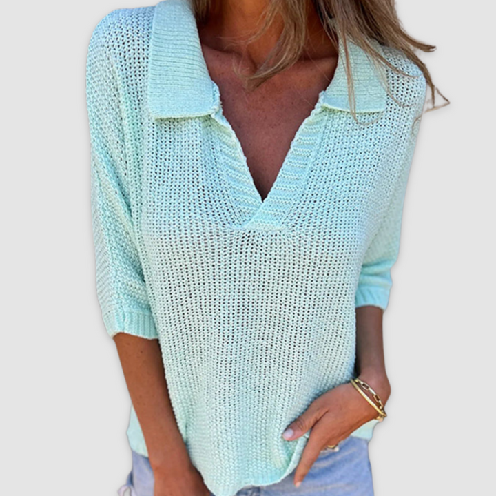 Emily & Isabella Brooks | Elegant V-neck top