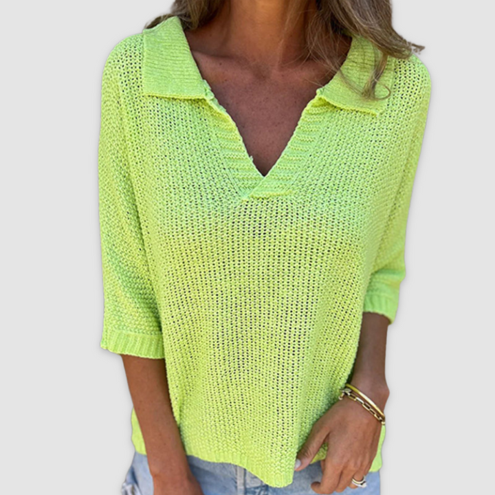 Emily & Isabella Brooks | Elegant V-neck top