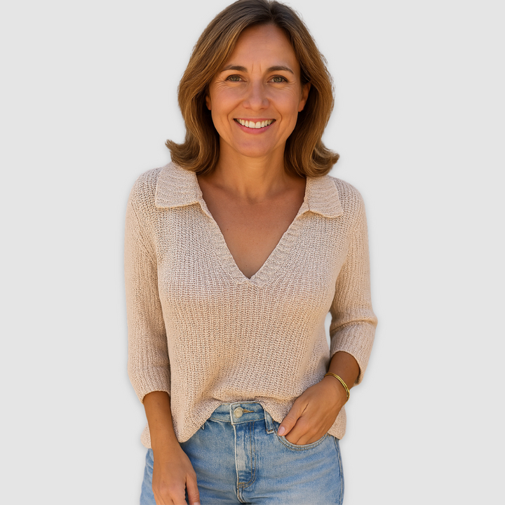 Emily & Isabella Brooks | Elegant V-neck top