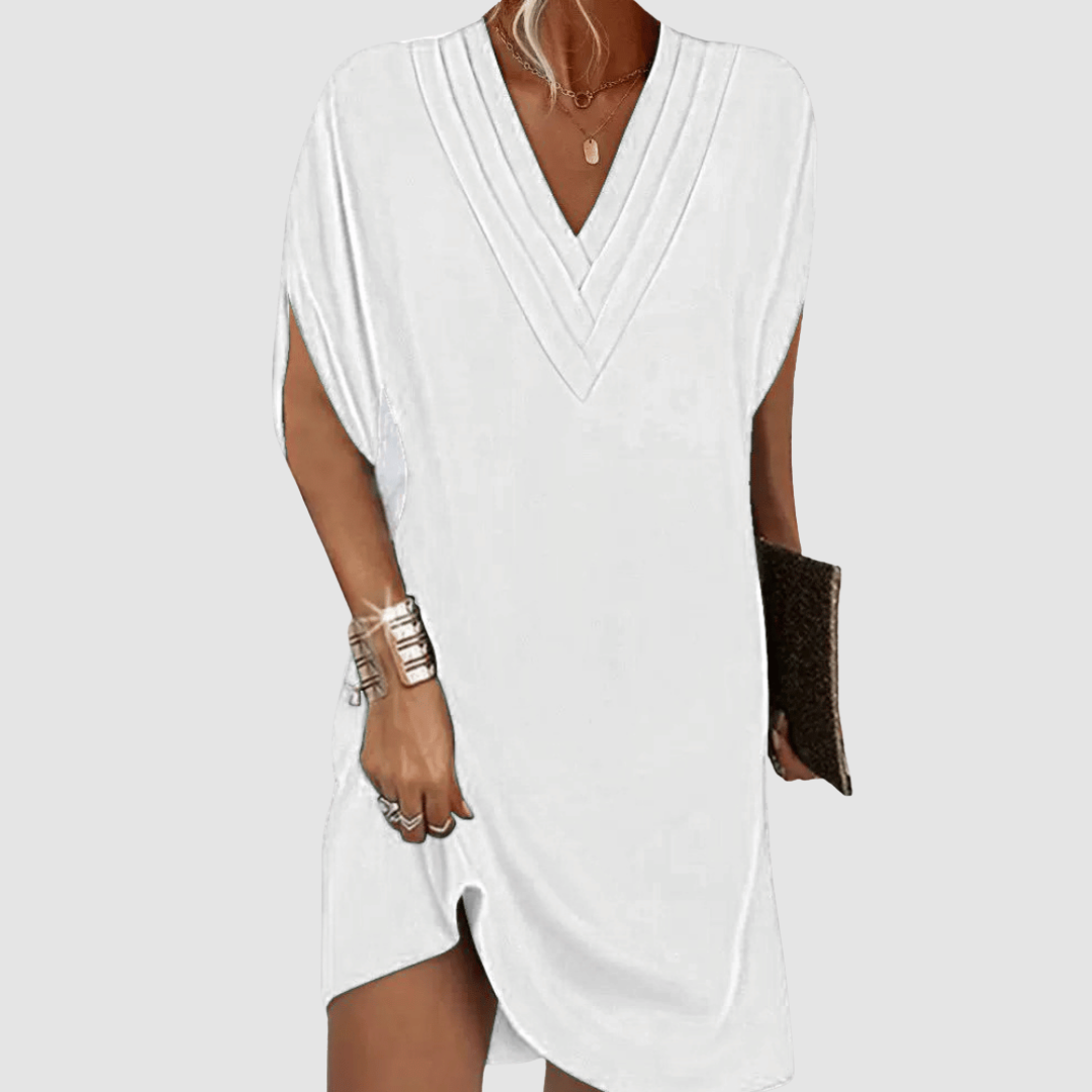 Emily & Isabella Brooks | Elegant Half-Sleeve Dress