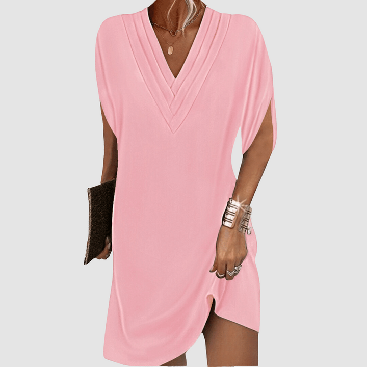 Emily & Isabella Brooks | Elegant Half-Sleeve Dress