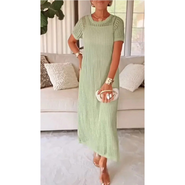 Emily & Isabella Brooks | Cut-Out Long Maxi Dress with Inner Dress
