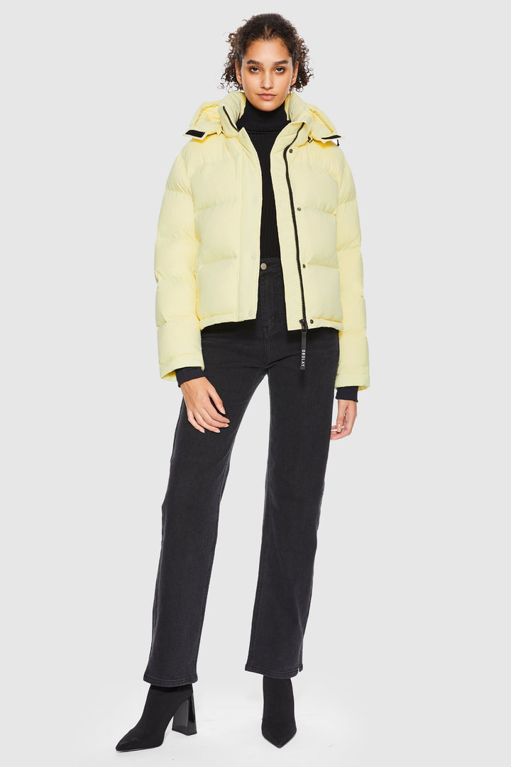 Emily & Isabella Brooks | Cropped Thermal Down Puffer Jacket