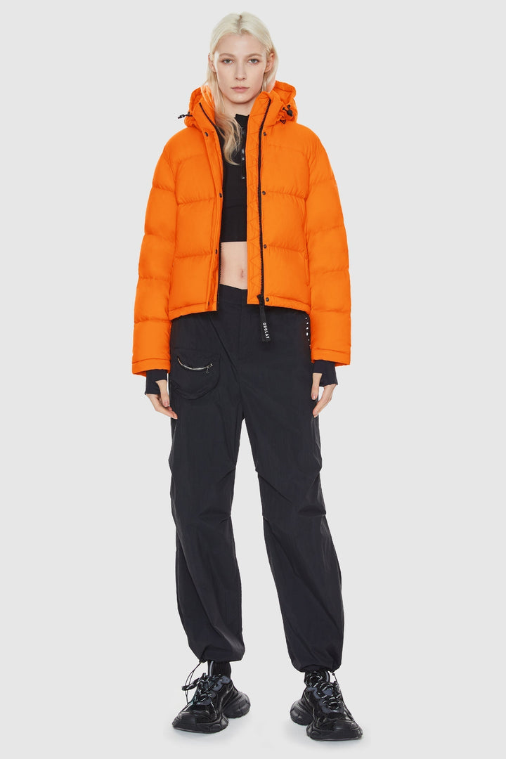 Emily & Isabella Brooks | Cropped Thermal Down Puffer Jacket