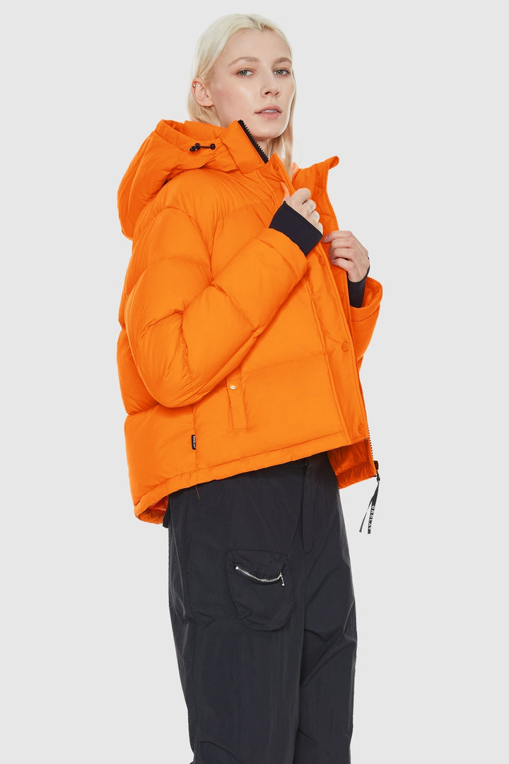 Emily & Isabella Brooks | Cropped Thermal Down Puffer Jacket