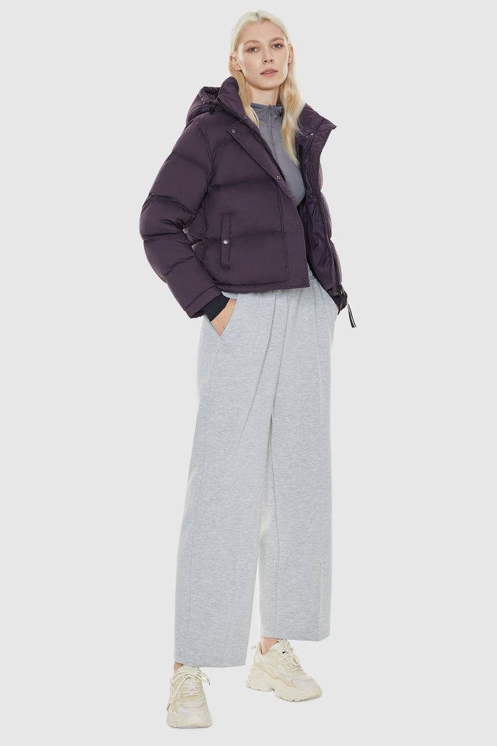 Emily & Isabella Brooks | Cropped Thermal Down Puffer Jacket