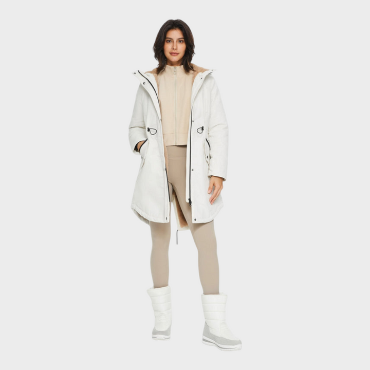 Emily & Isabella Brooks | Fleece Hooded Parka Jacket with Pockets