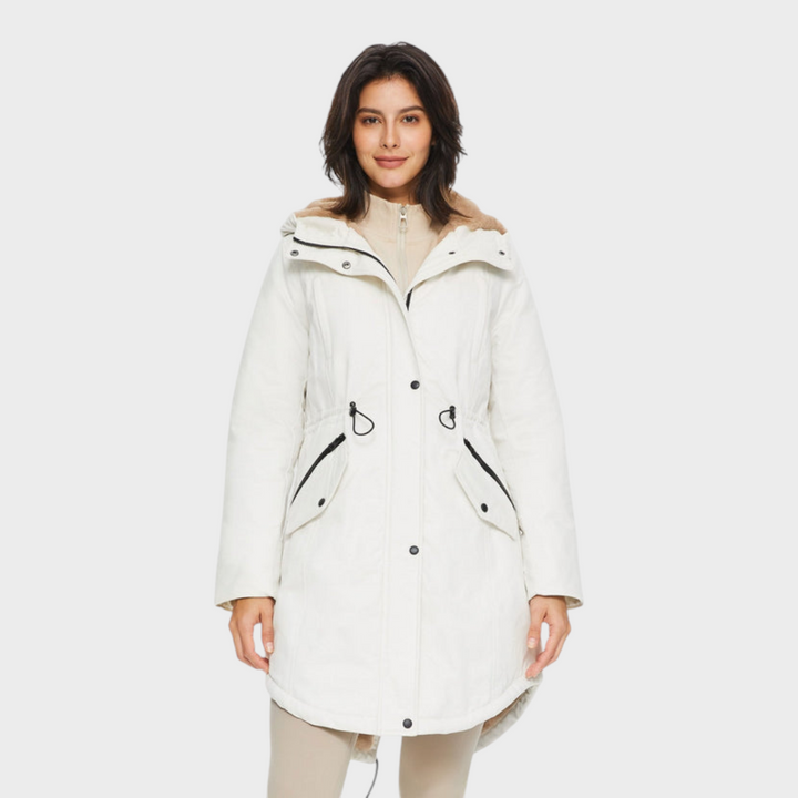 Emily & Isabella Brooks | Fleece Hooded Parka Jacket with Pockets