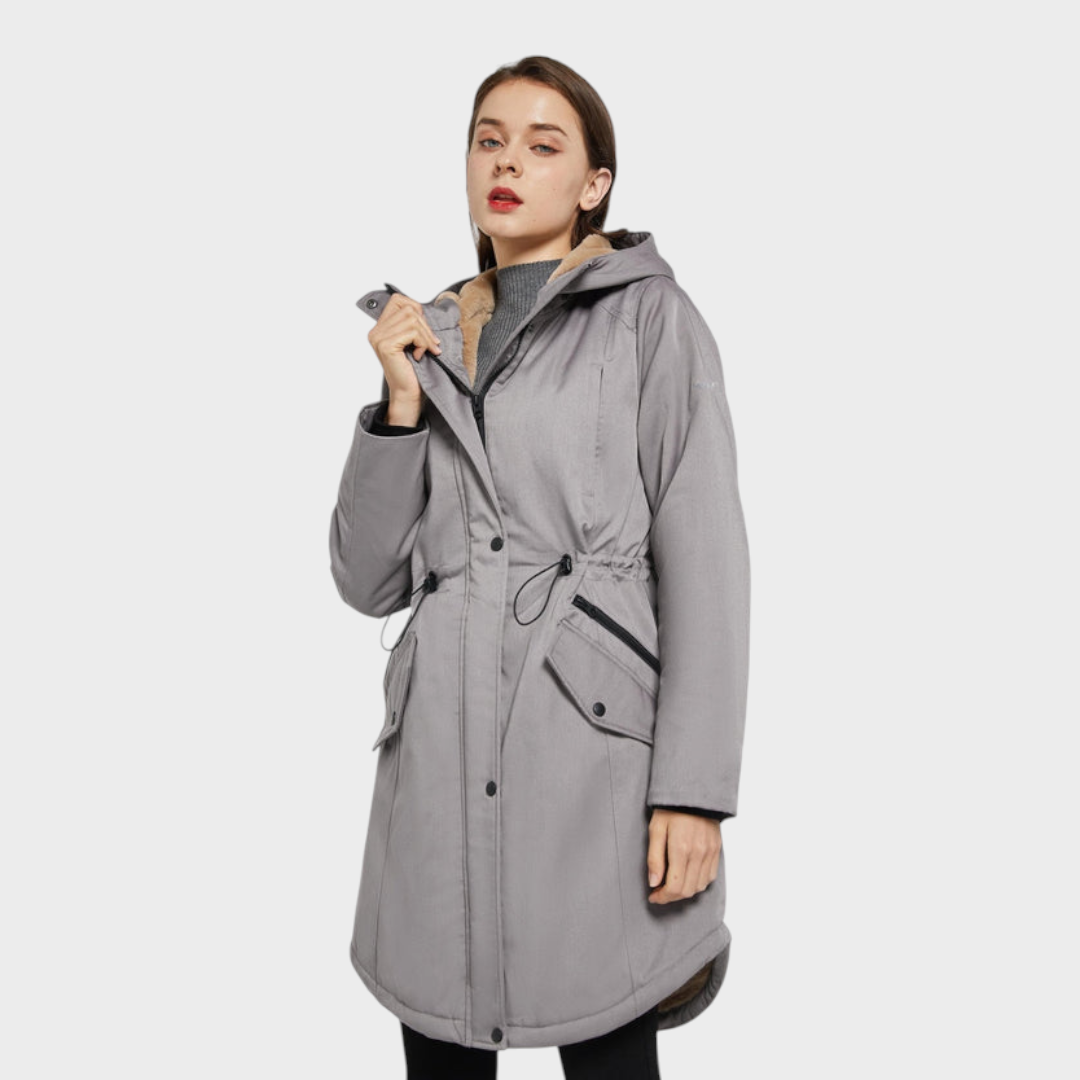 Emily & Isabella Brooks | Fleece Hooded Parka Jacket with Pockets