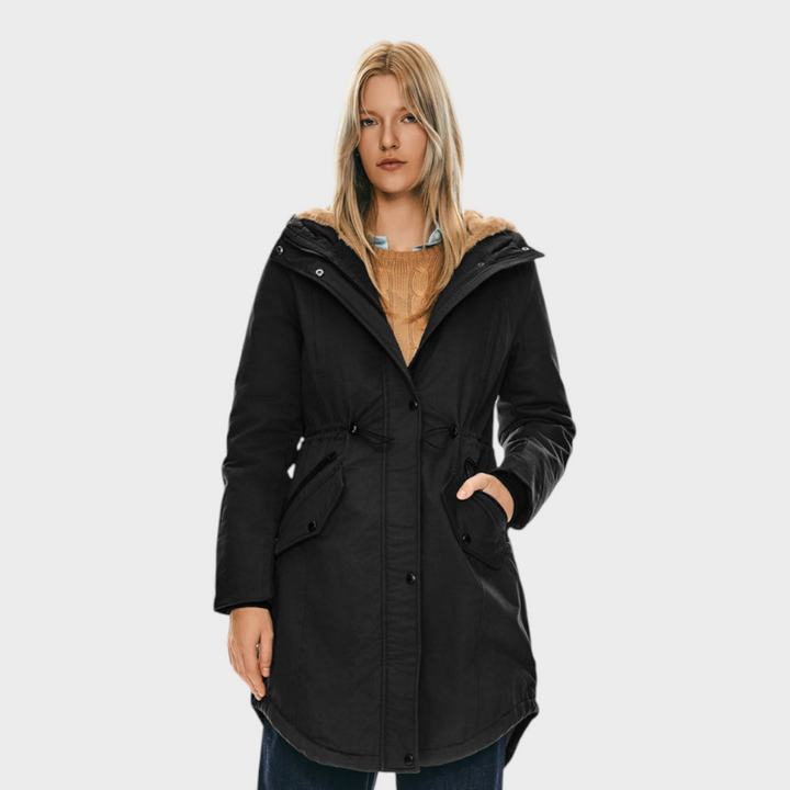 Emily & Isabella Brooks | Fleece Hooded Parka Jacket with Pockets