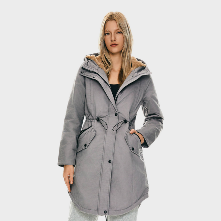 Emily & Isabella Brooks | Fleece Hooded Parka Jacket with Pockets