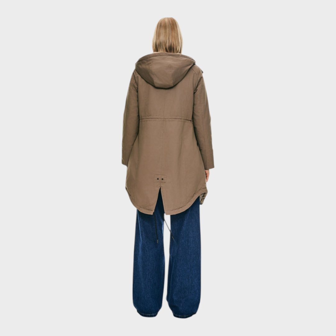 Emily & Isabella Brooks | Fleece Hooded Parka Jacket with Pockets