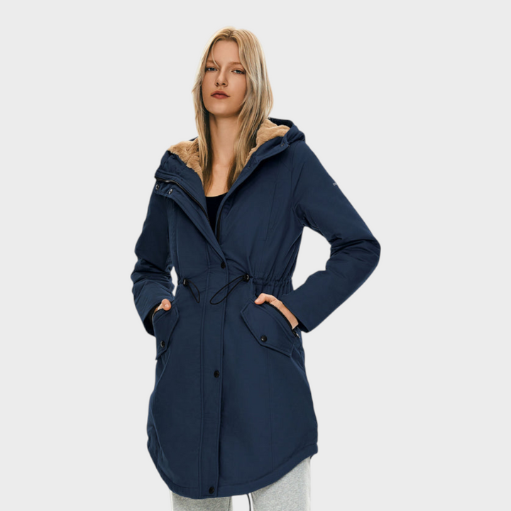 Emily & Isabella Brooks | Fleece Hooded Parka Jacket with Pockets