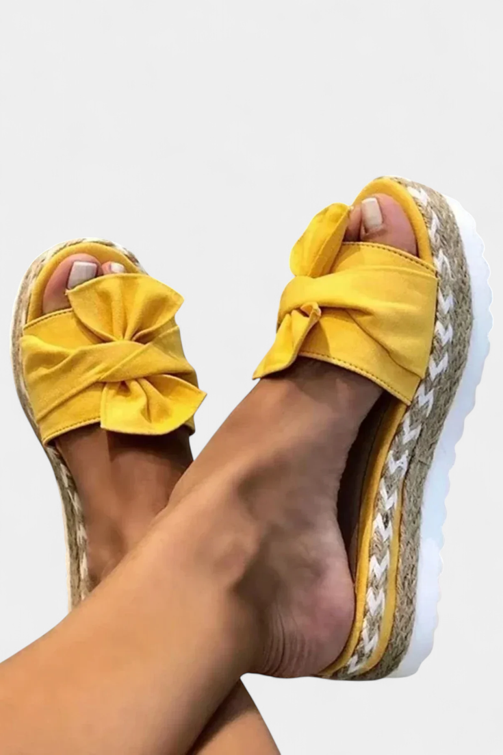 Emily & Isabella Brooks | Platform Sandals with Bow
