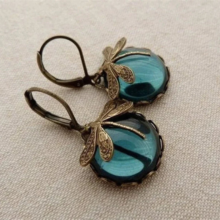 Emily & Isabella Brooks | Spherical Earrings in Antique Gold