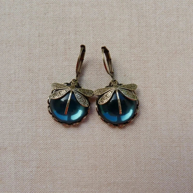 Emily & Isabella Brooks | Spherical Earrings in Antique Gold