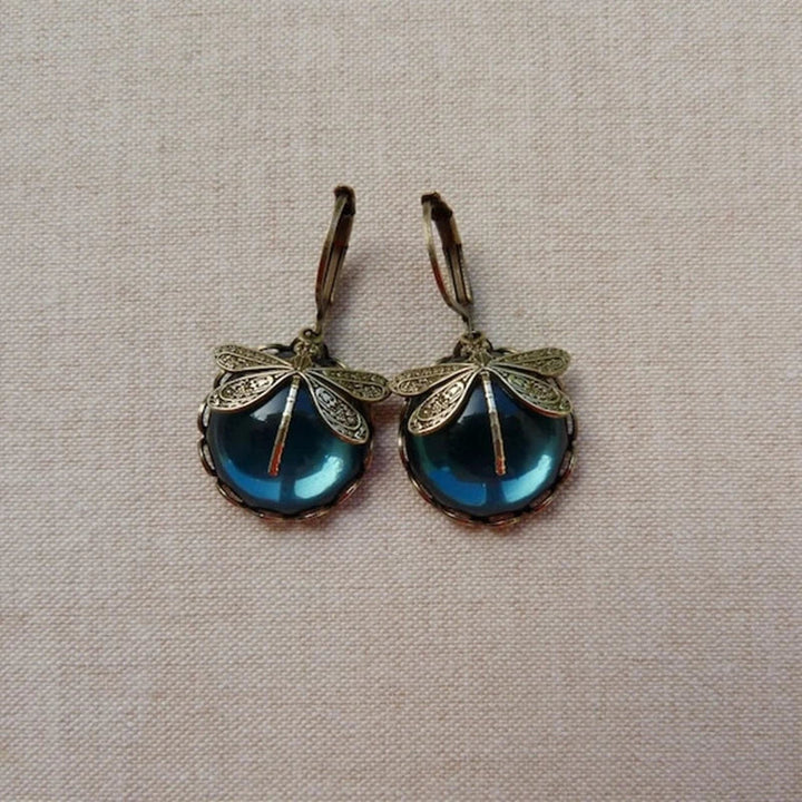 Emily & Isabella Brooks | Spherical Earrings in Antique Gold