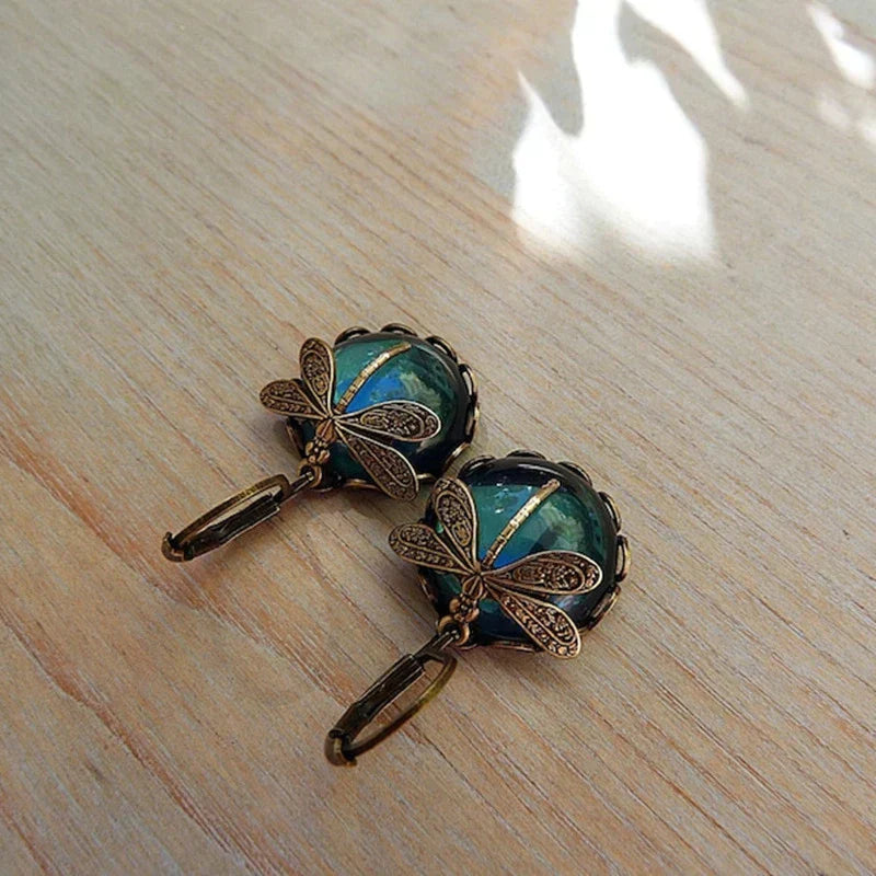 Emily & Isabella Brooks | Spherical Earrings in Antique Gold