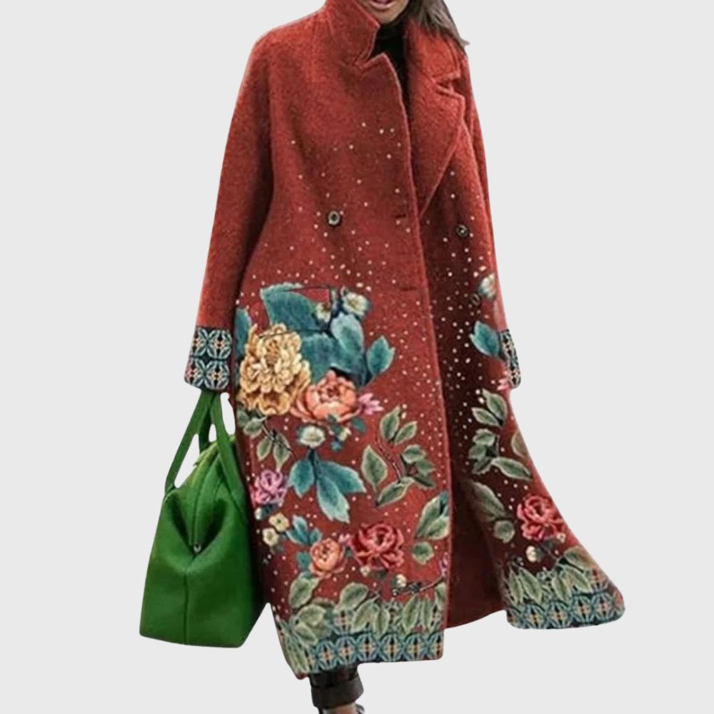 Emily & Isabella Brooks | Wide-cut coat with wrap closure