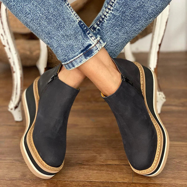 Emily & Isabella Brooks | Women's Slip-On Wedge Ankle Boots