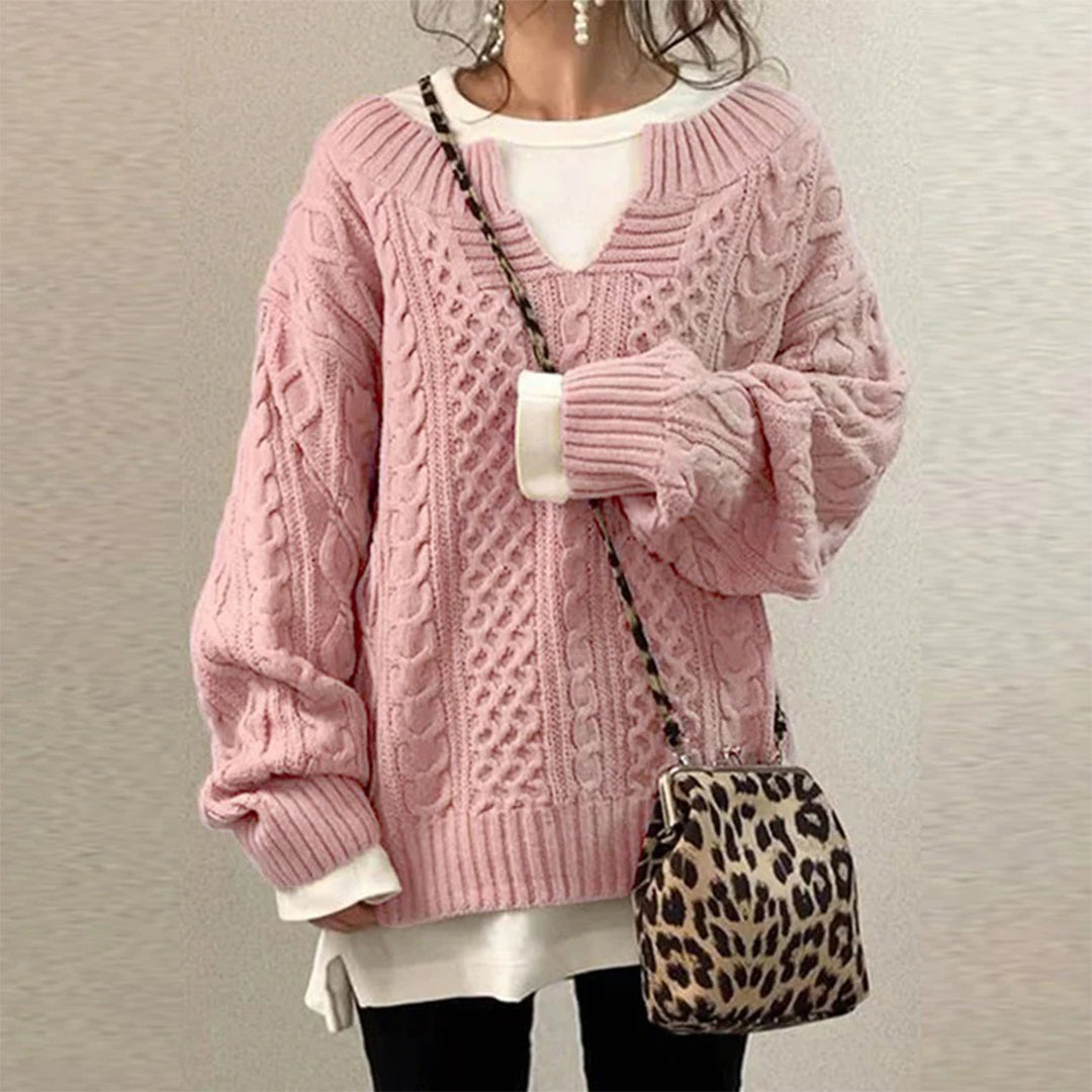 Emily & Isabella Brooks | Cozy Twisted Winter Sweater