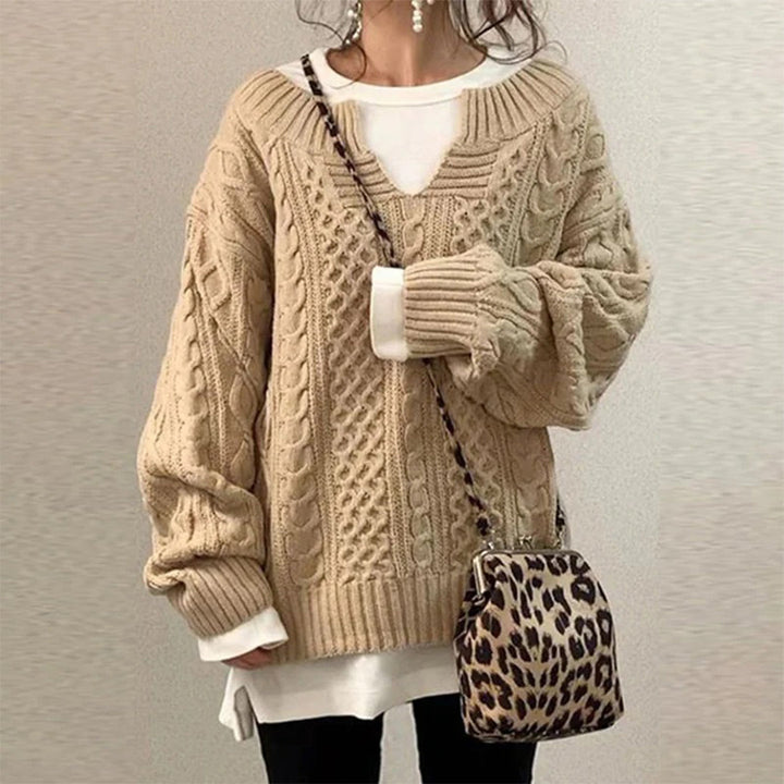 Emily & Isabella Brooks | Cozy Twisted Winter Sweater