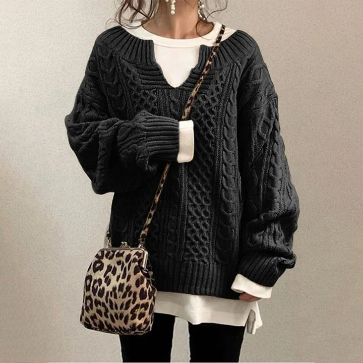 Emily & Isabella Brooks | Cozy Twisted Winter Sweater