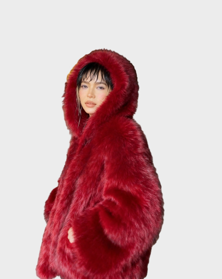 Emily & Isabella Brooks | Faux Fur Hooded Jacket