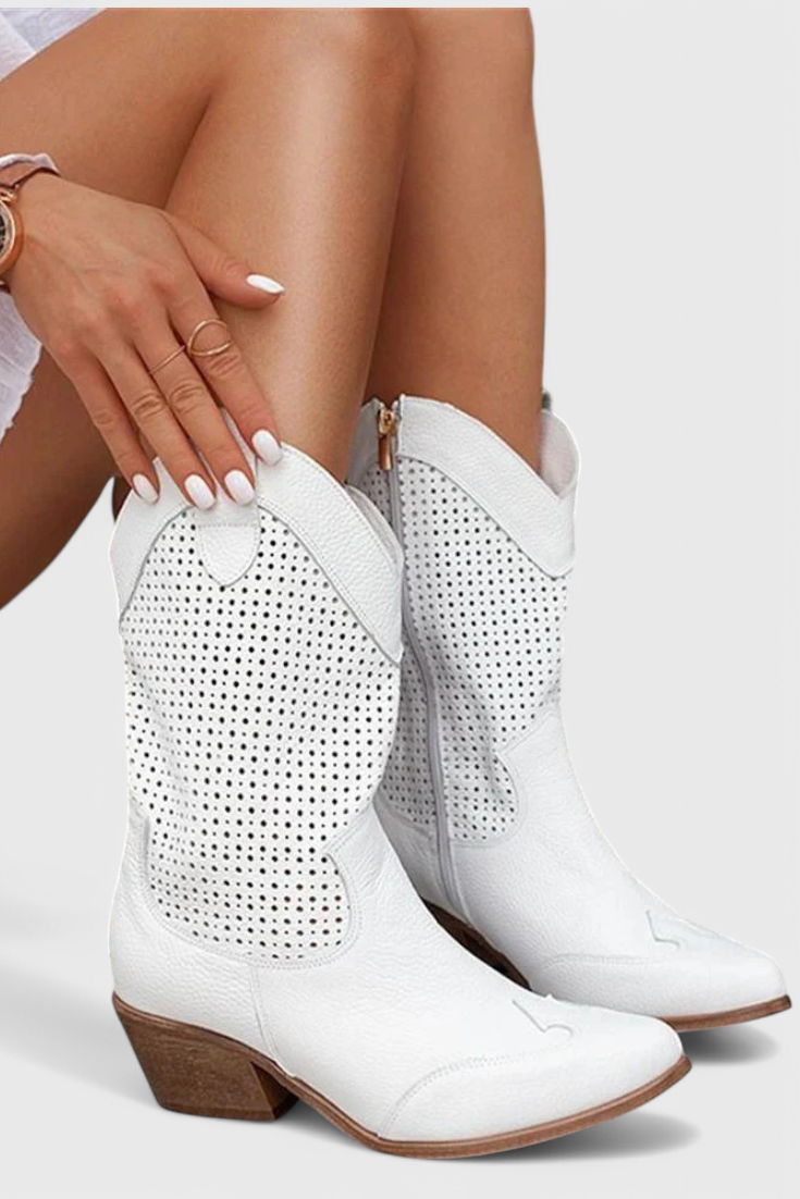 Emily & Isabella Brooks | Modern Cowboy Boots with Side Zip
