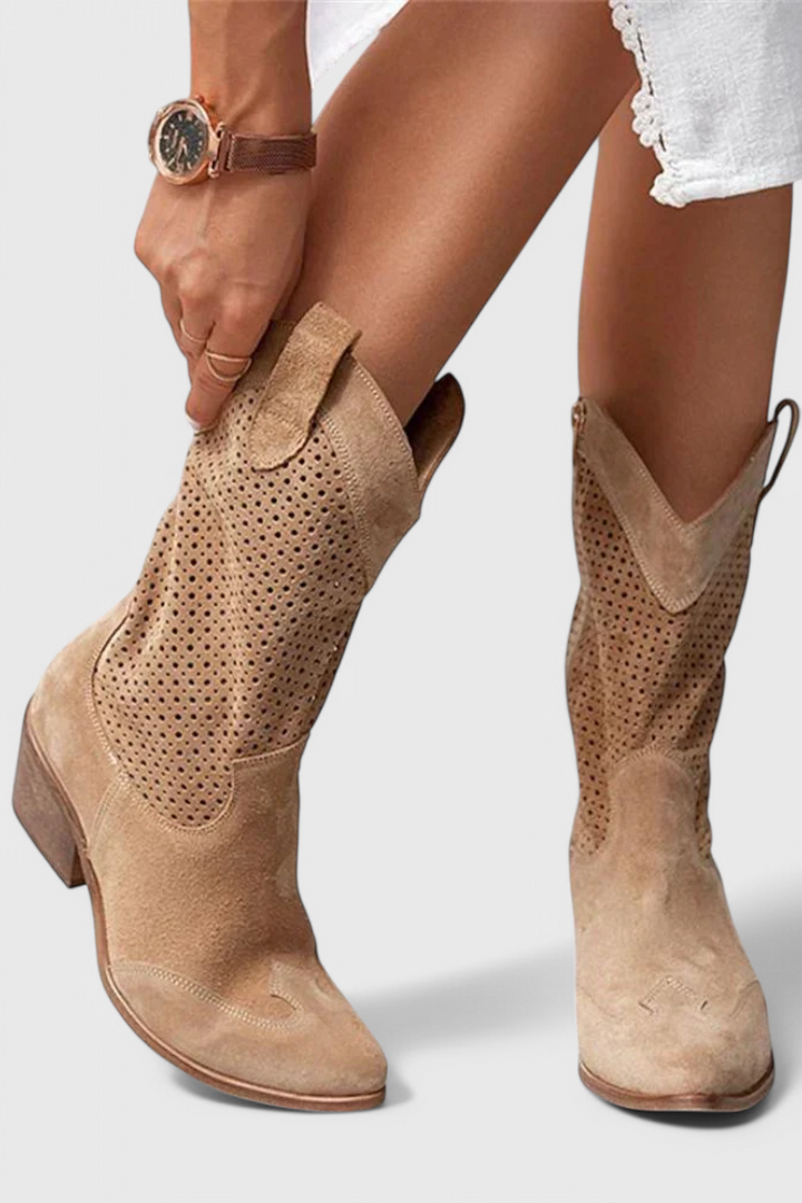 Emily & Isabella Brooks | Modern Cowboy Boots with Side Zip
