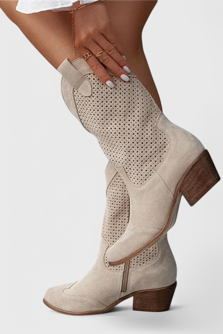 Emily & Isabella Brooks | Modern Cowboy Boots with Side Zip