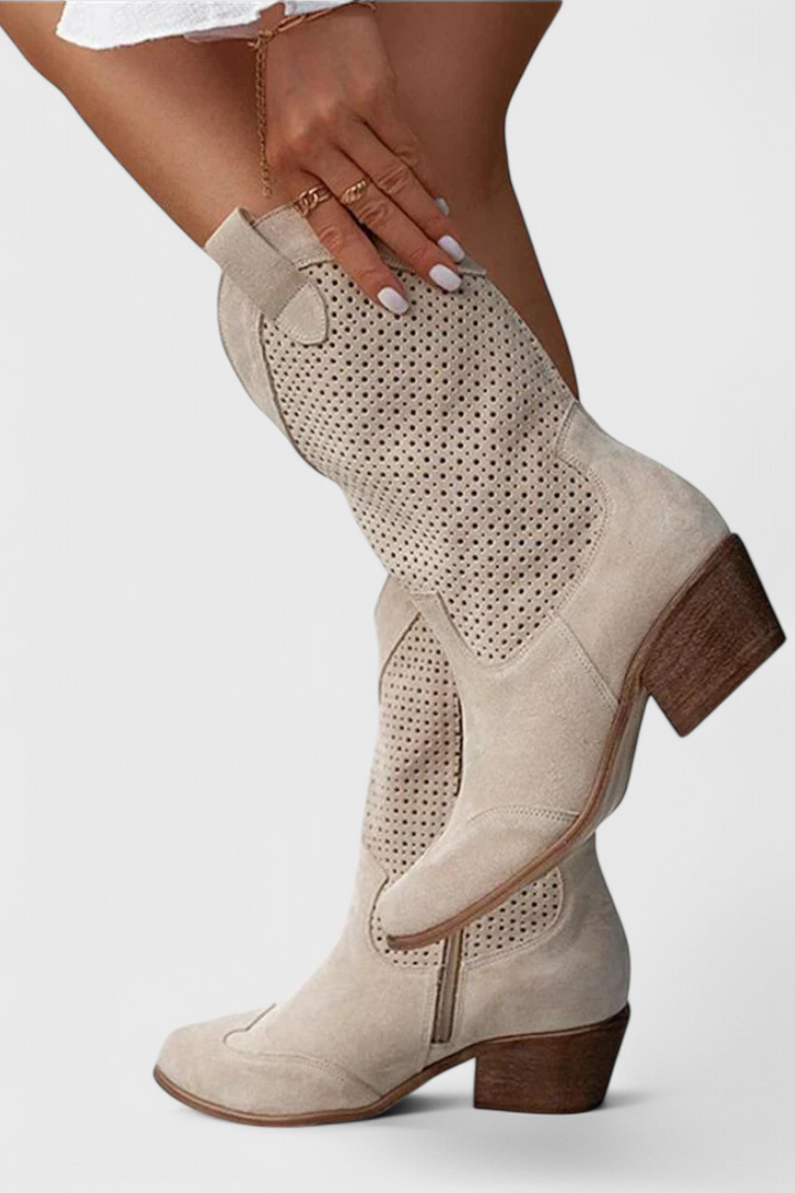 Emily & Isabella Brooks | Modern Cowboy Boots with Side Zip