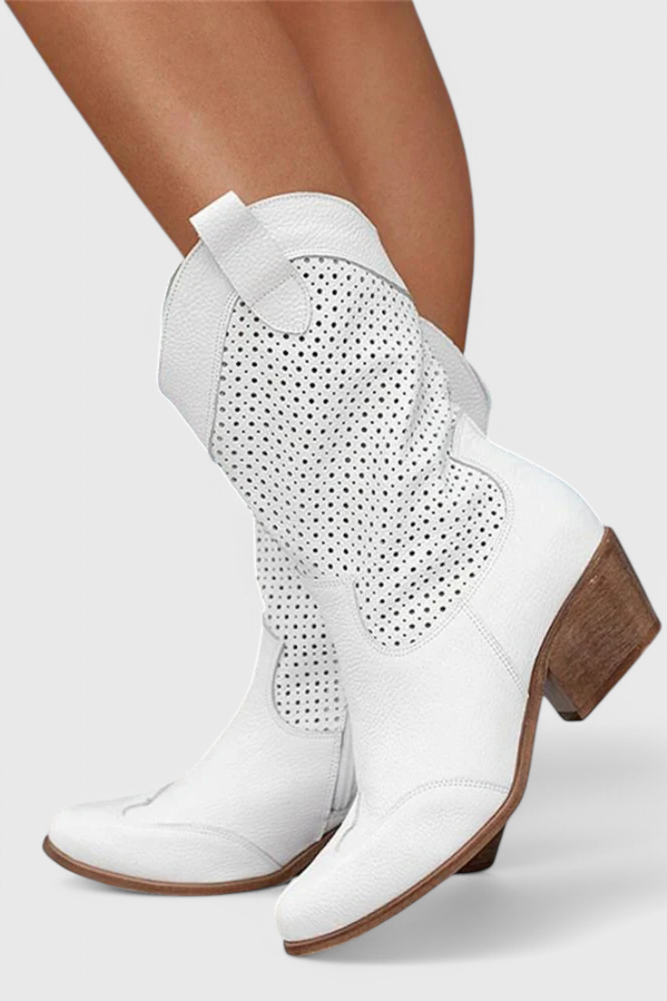 Emily & Isabella Brooks | Modern Cowboy Boots with Side Zip