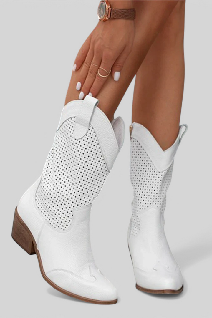 Emily & Isabella Brooks | Modern Cowboy Boots with Side Zip