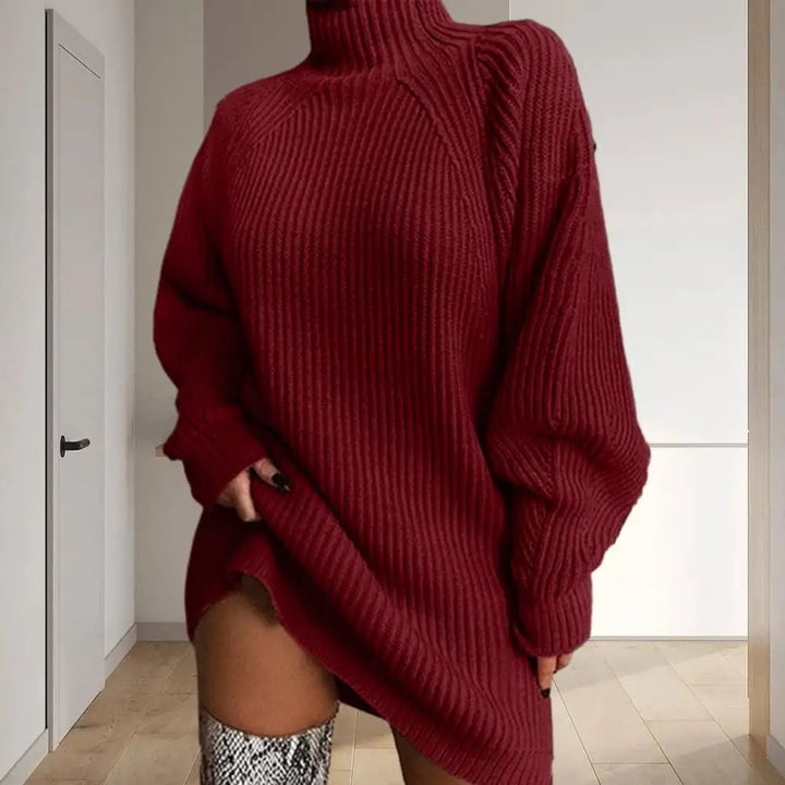 Emily & Isabella Brooks | Turtleneck Sweater Dress, Winter, Women's