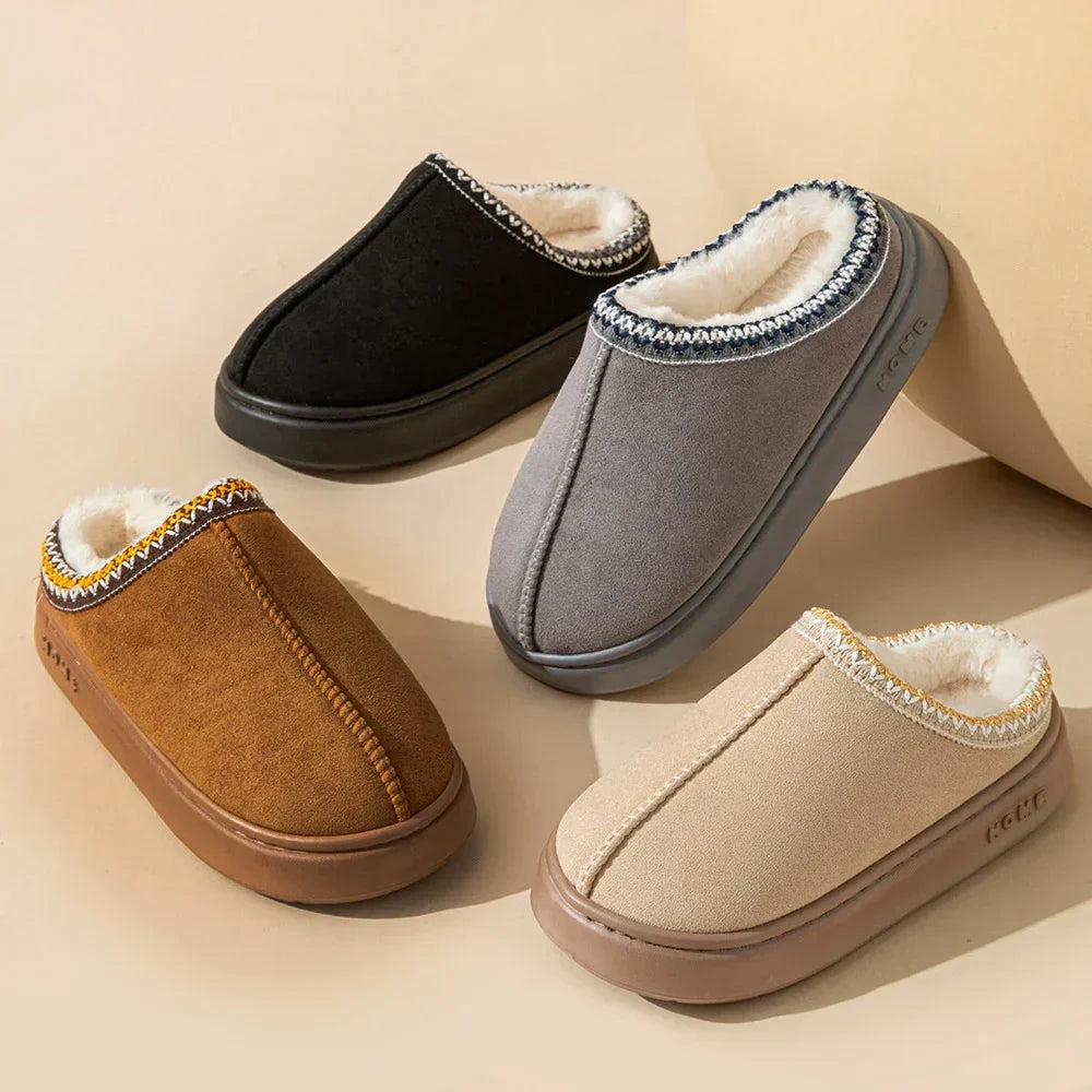 Emily & Isabella Brooks | Fluffy Platform Slippers
