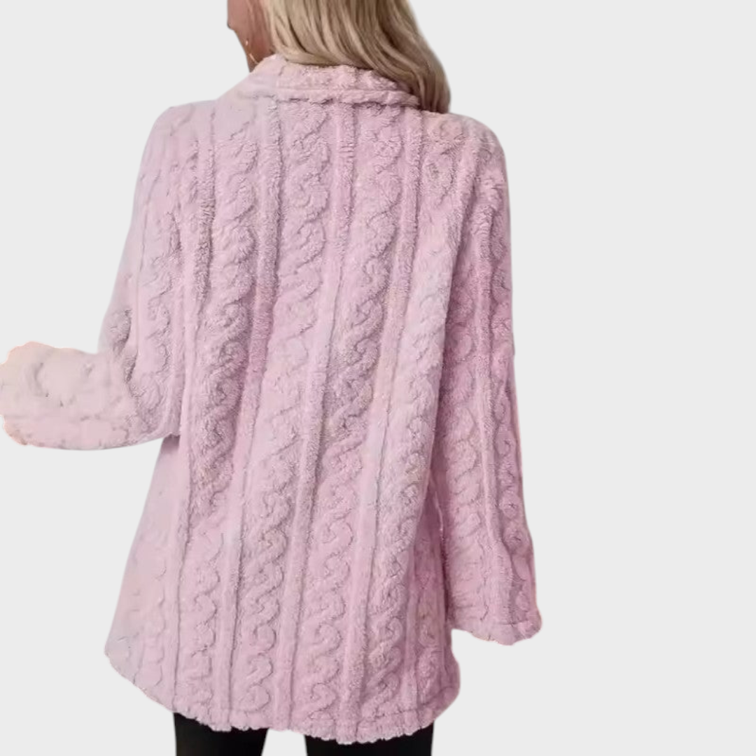 Emily & Isabella Brooks | Double-Breasted Wool Blend Mid-Length Coat